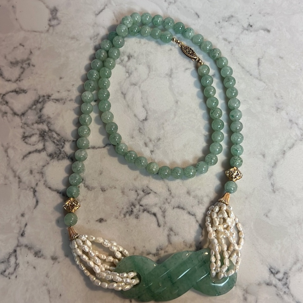 Beautiful jade necklace